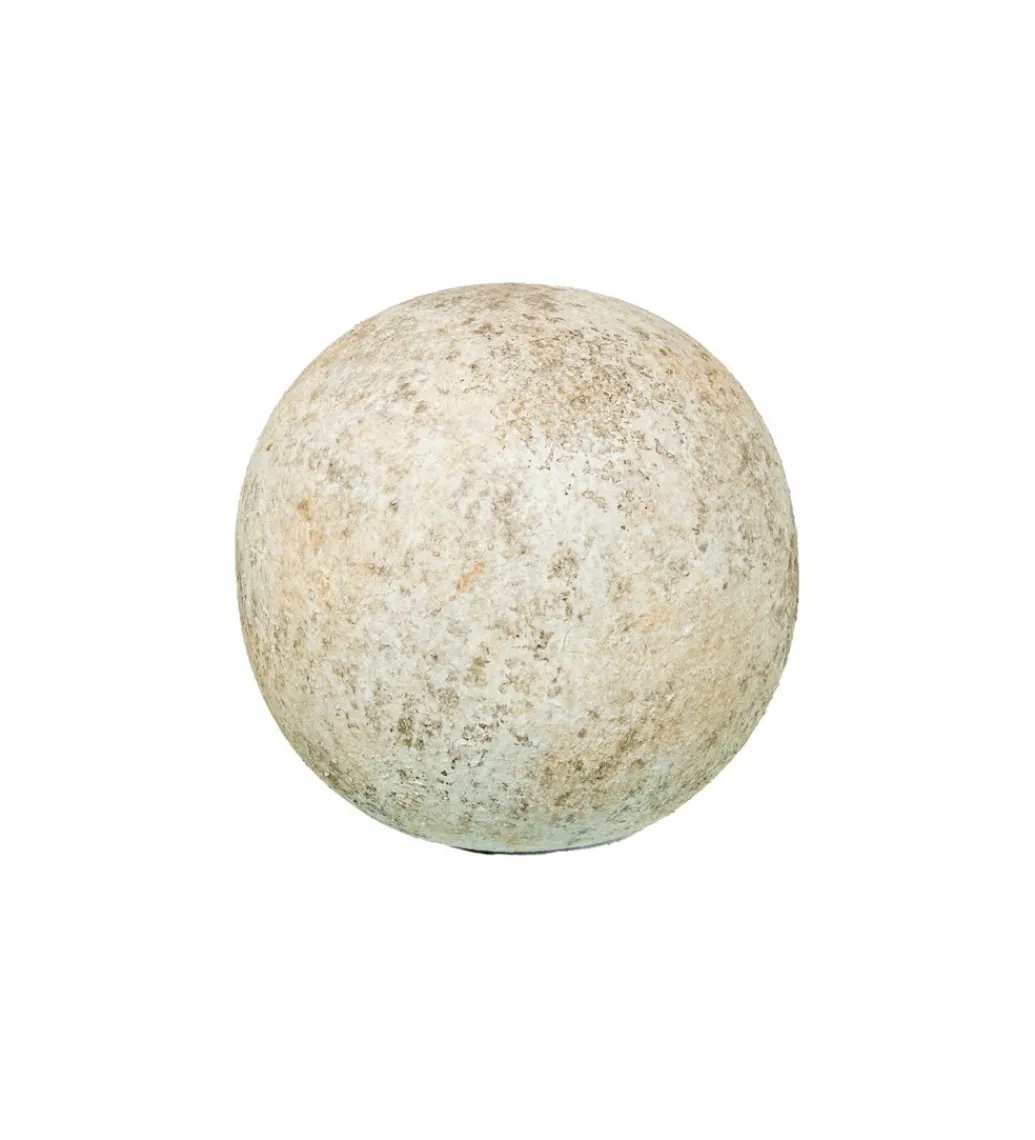 Ozdoba RUSTIC 10 cm ceramiczna kula biała*Exclusivas Best