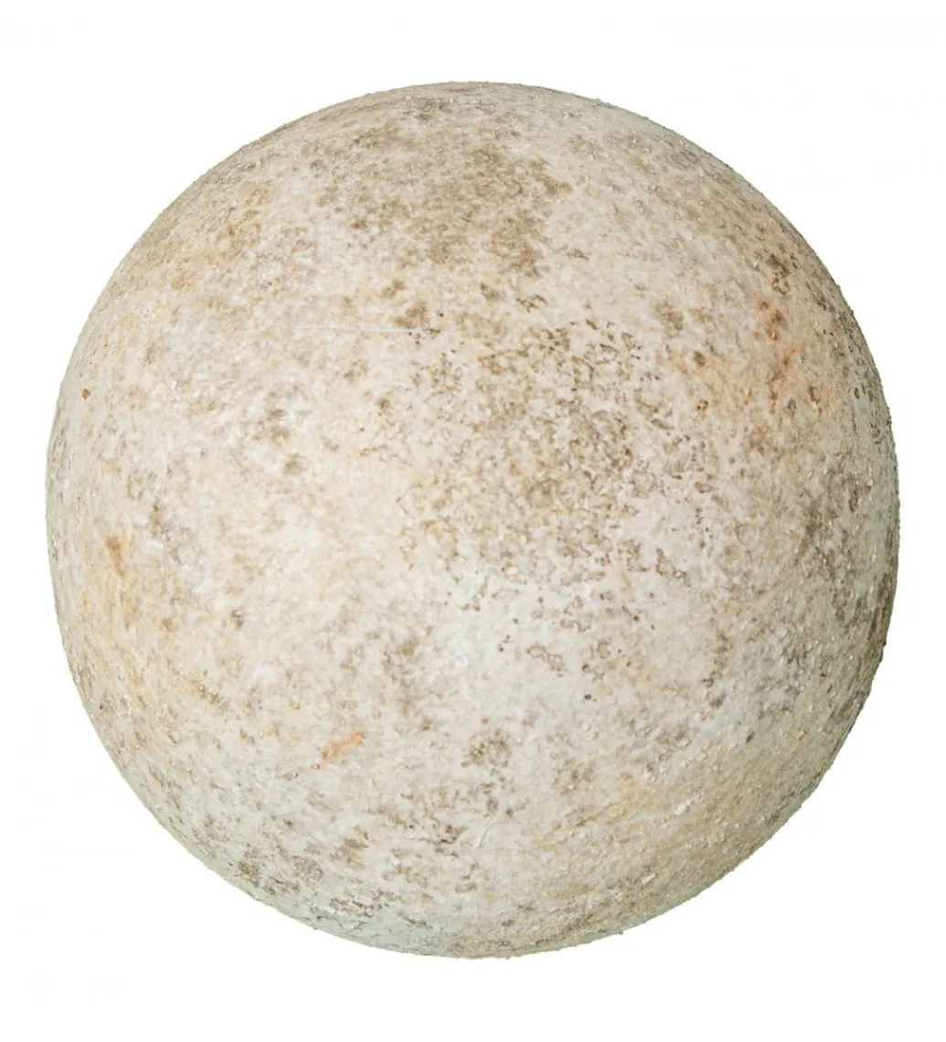 Ozdoba RUSTIC 10 cm ceramiczna kula biała*Exclusivas Best
