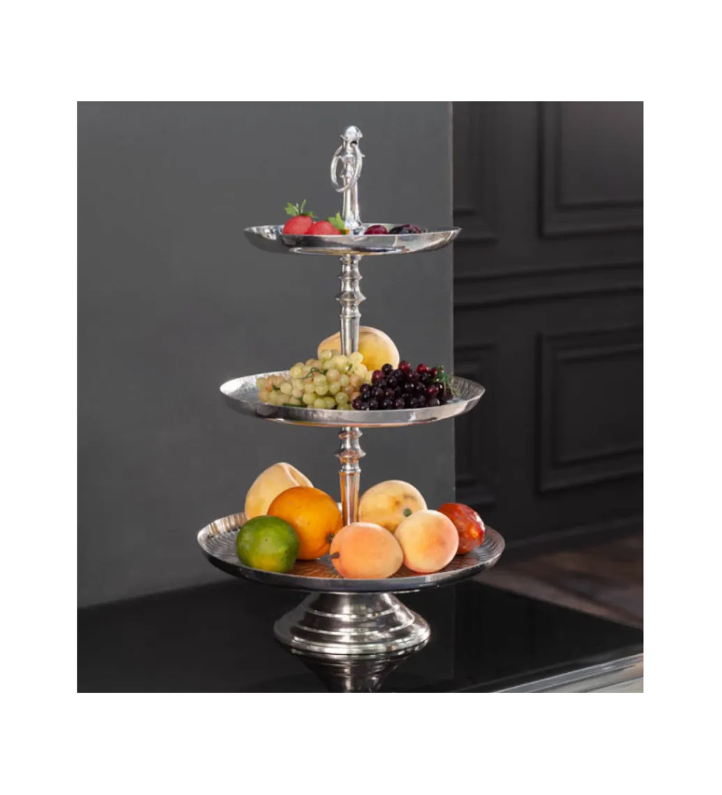 Patera ORIENT 50 Cm Srebrna*Invicta Interior - przedsprzedaż Outlet