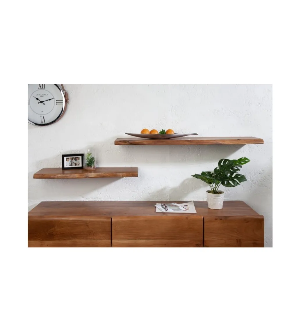 Półka Ścienna ARKTYKA Mammut 115 Cm Akacja honey*Invicta Interior - przedsprzedaż Discount