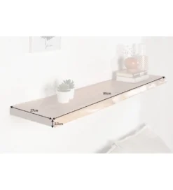 Półka ścienna ARKTYKA Mammut 80 cm drewno akacja honey*Invicta Interior Outlet
