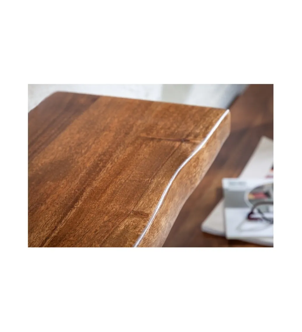 Półka ścienna ARKTYKA Mammut 80 cm drewno akacja honey*Invicta Interior Outlet