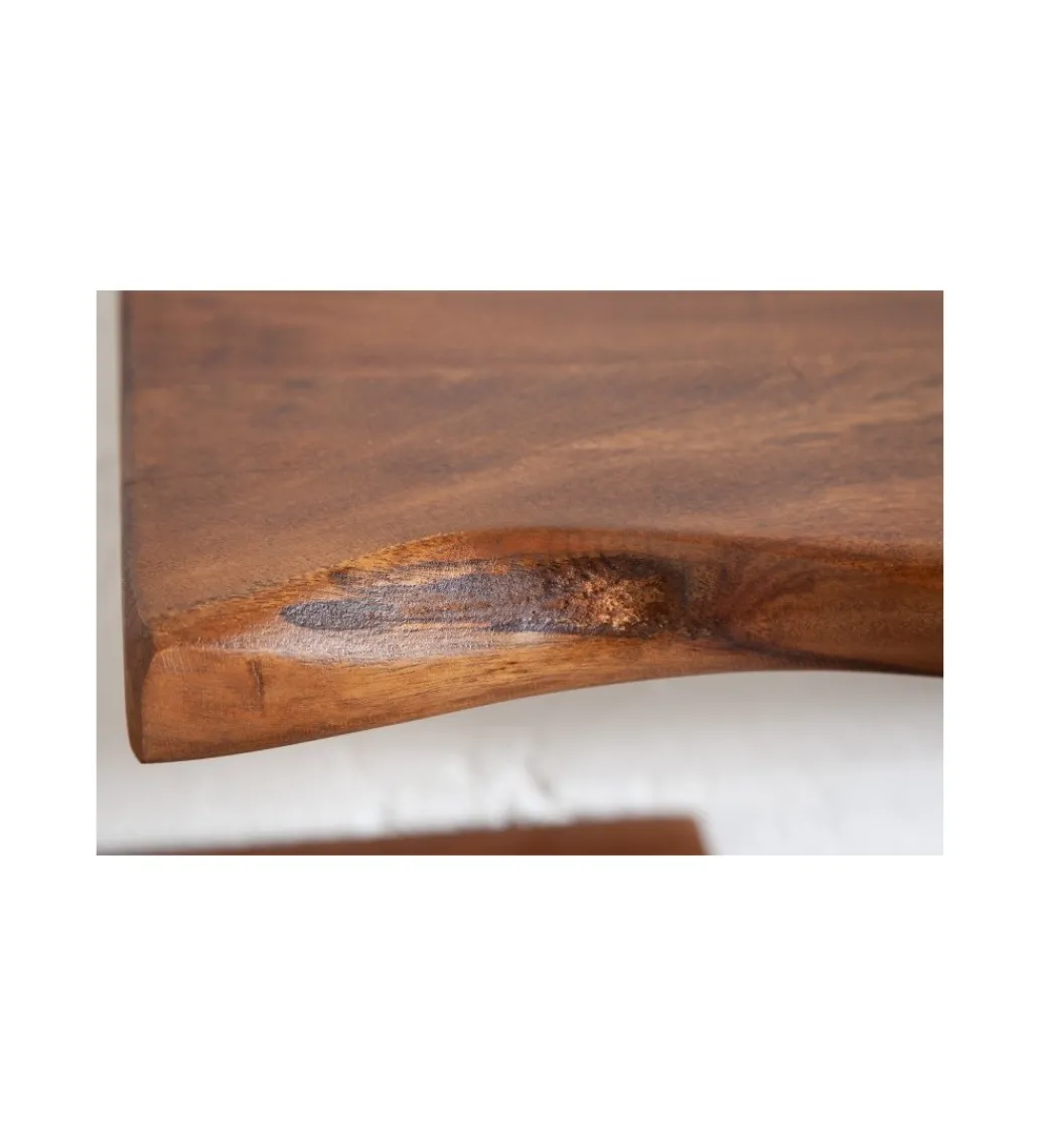 Półka ścienna ARKTYKA Mammut 80 cm drewno akacja honey*Invicta Interior Outlet