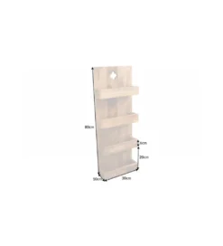 Półka ścienna CASTELO 80 cm drewno mango*Invicta Interior