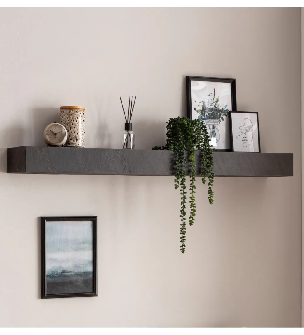 Półka ścienna DRACO 120 cm w optyce kamienia*WOHNLING, GERMANY Sale