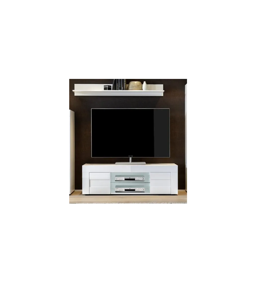 Półka ścienna EASY 138 cm biała*MCA Linia Włoska Outlet