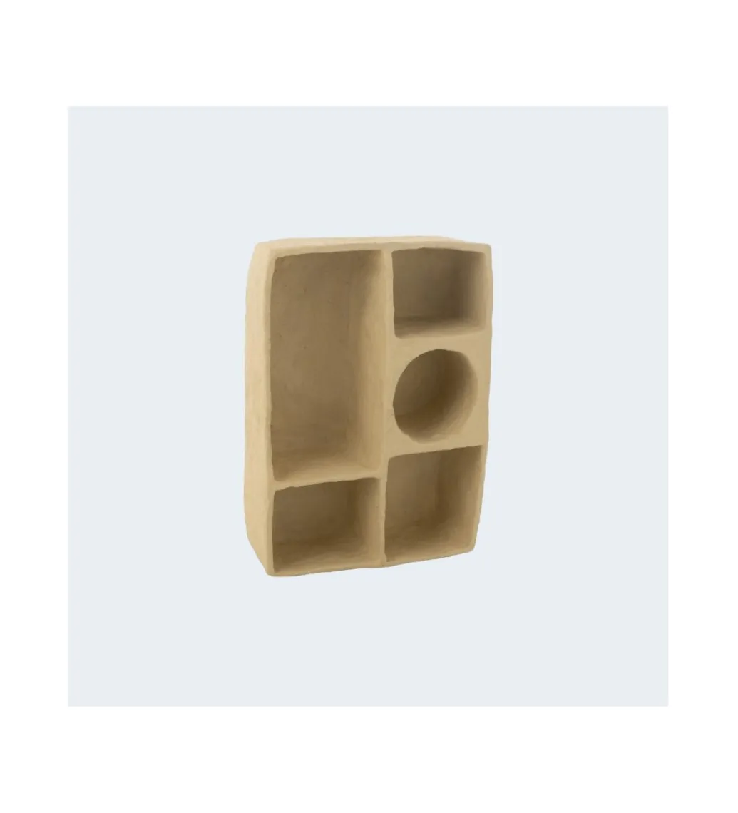 Półka ścienna FLINT 80 cm papier-mache naturalna*J-Line New