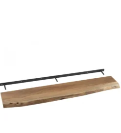 Półka ścienna GERARD 115 cm drewno akacja*J-Line Clearance