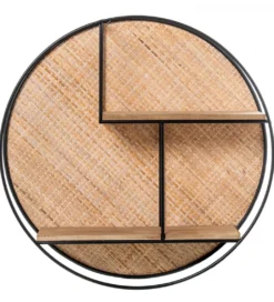 Półka ścienna LUNAV 50 cm wiklina*Exclusivas Sale