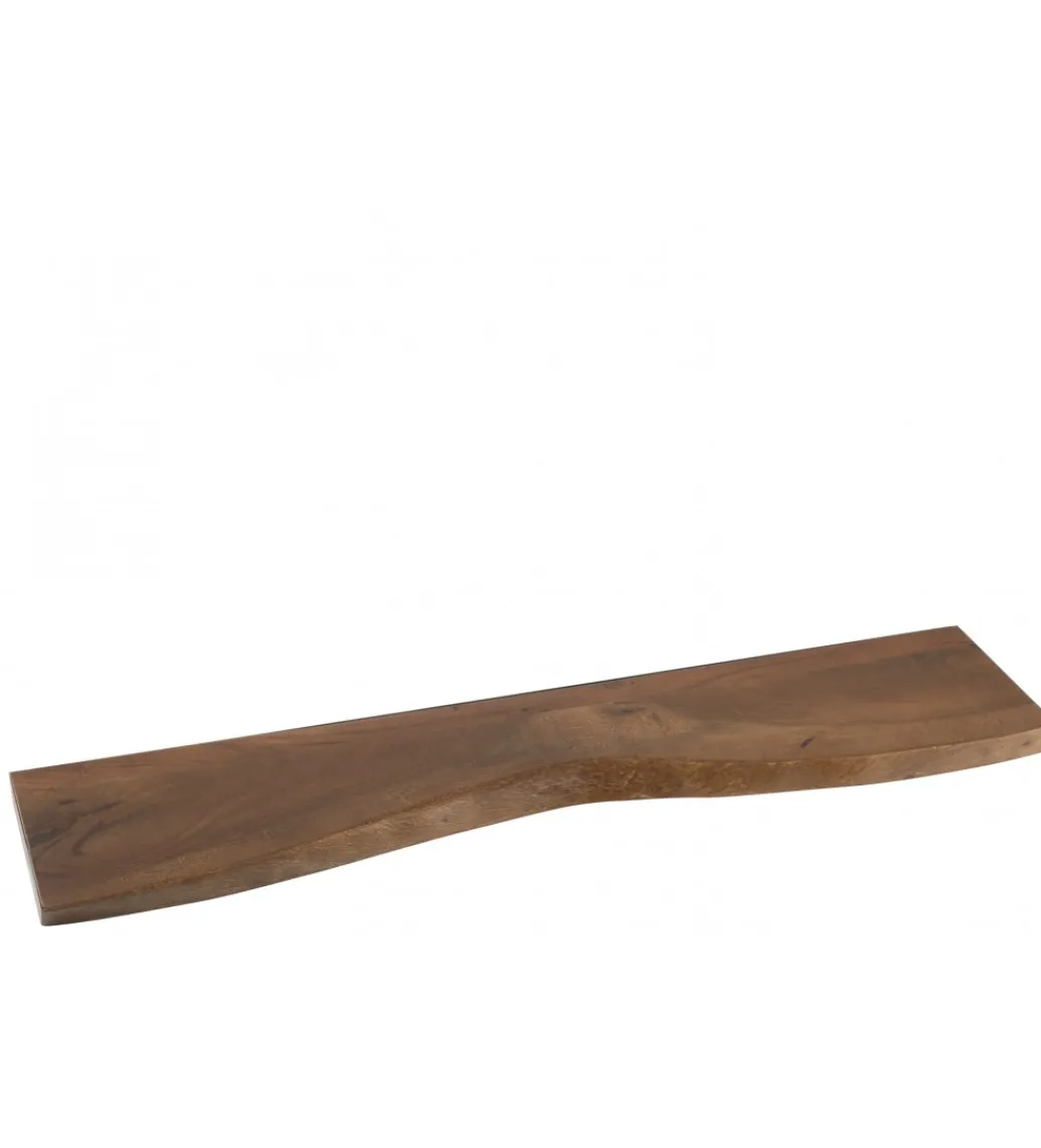 Półka GERARD 115 cm drewno akcja brązowa*J-Line Clearance