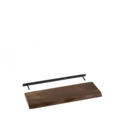 Półka GERARD 70 cm drewno akcja brązowa*J-Line Best