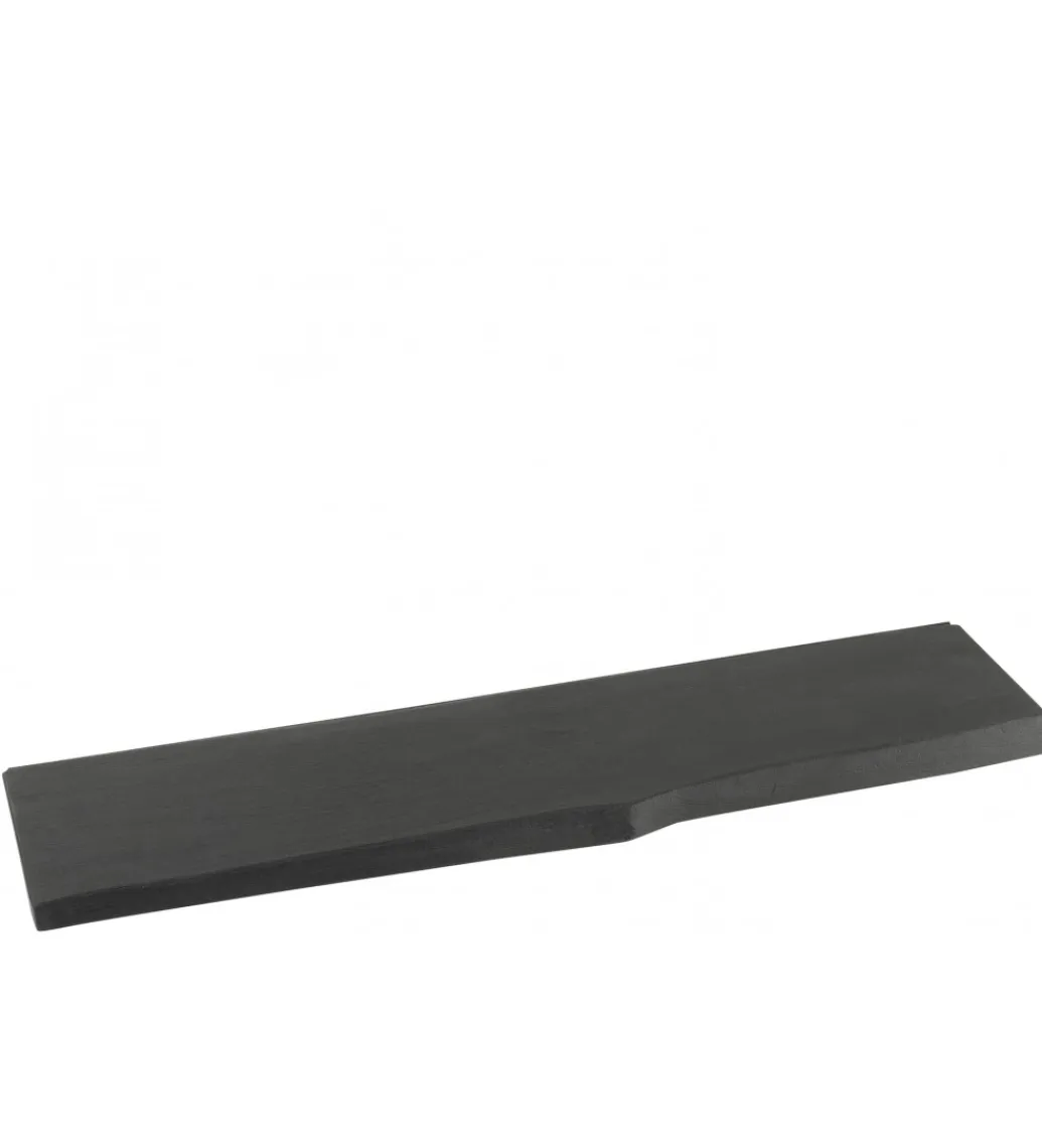 Półka GERARD 115 cm drewno mango czarna*J-Line Best