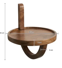 Półka wisząca LOTAR 30 cm drewno mango brąz*WOHNLING, GERMANY Best