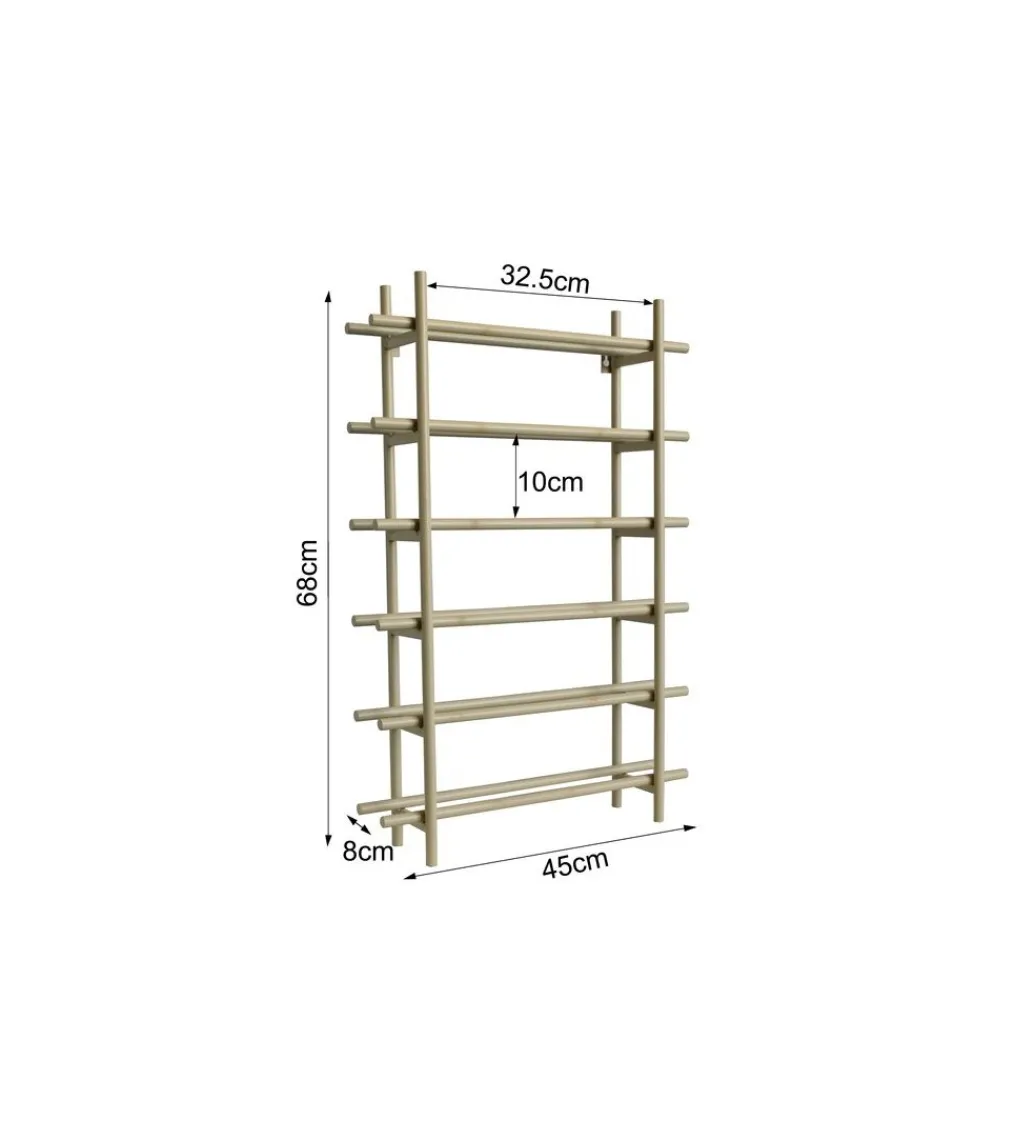Półka wisząca na wino CAPE 45 x 68 cm beżowa*KDesign Online