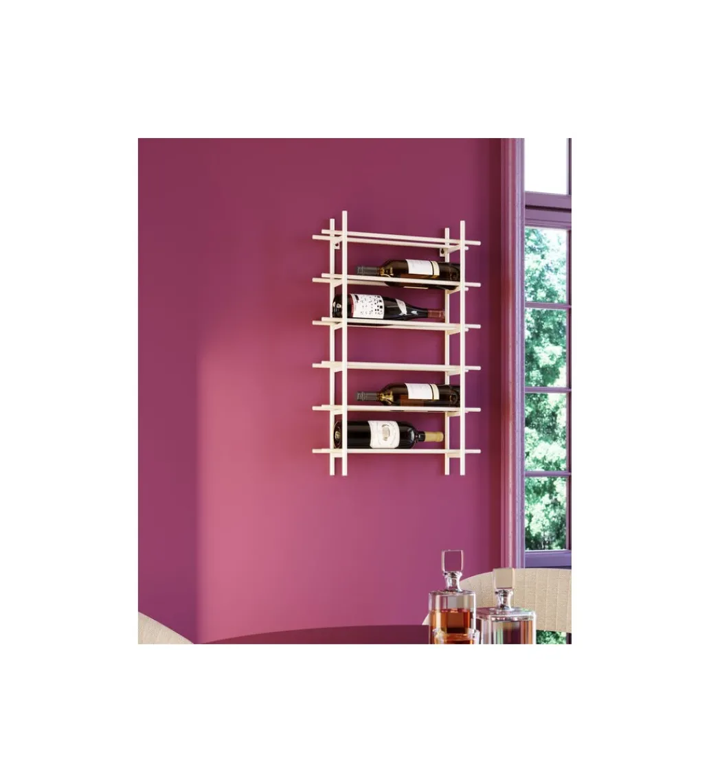 Półka wisząca na wino CAPE 45 x 68 cm beżowa*KDesign Online