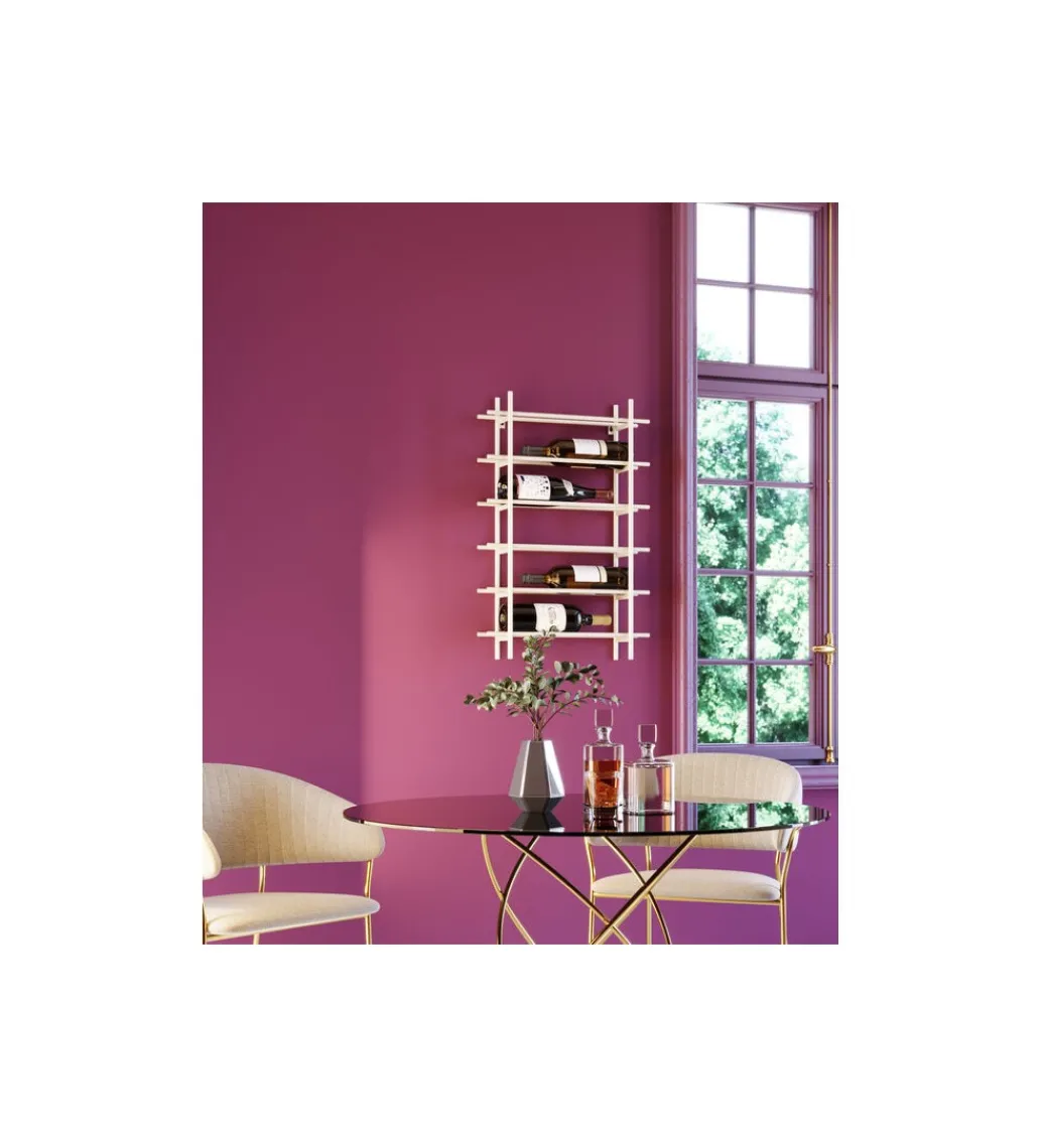 Półka wisząca na wino CAPE 45 x 68 cm beżowa*KDesign Online
