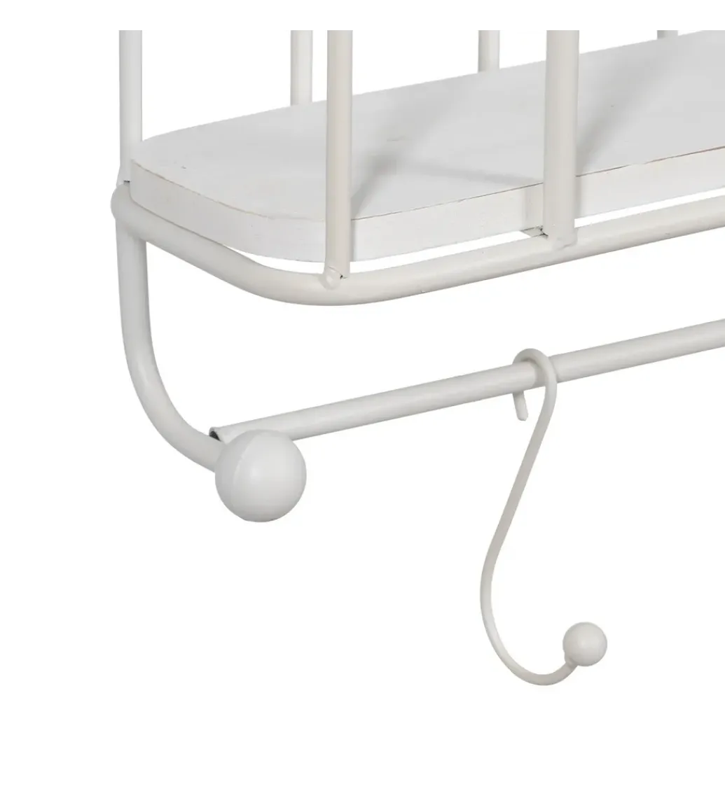 Półka z haczykami ANOER 66 cm biała*Zona-Design Discount