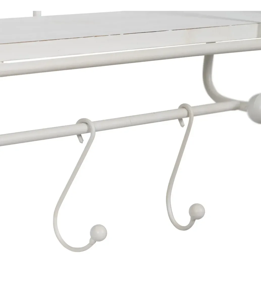 Półka z haczykami ANOER 66 cm biała*Zona-Design Discount