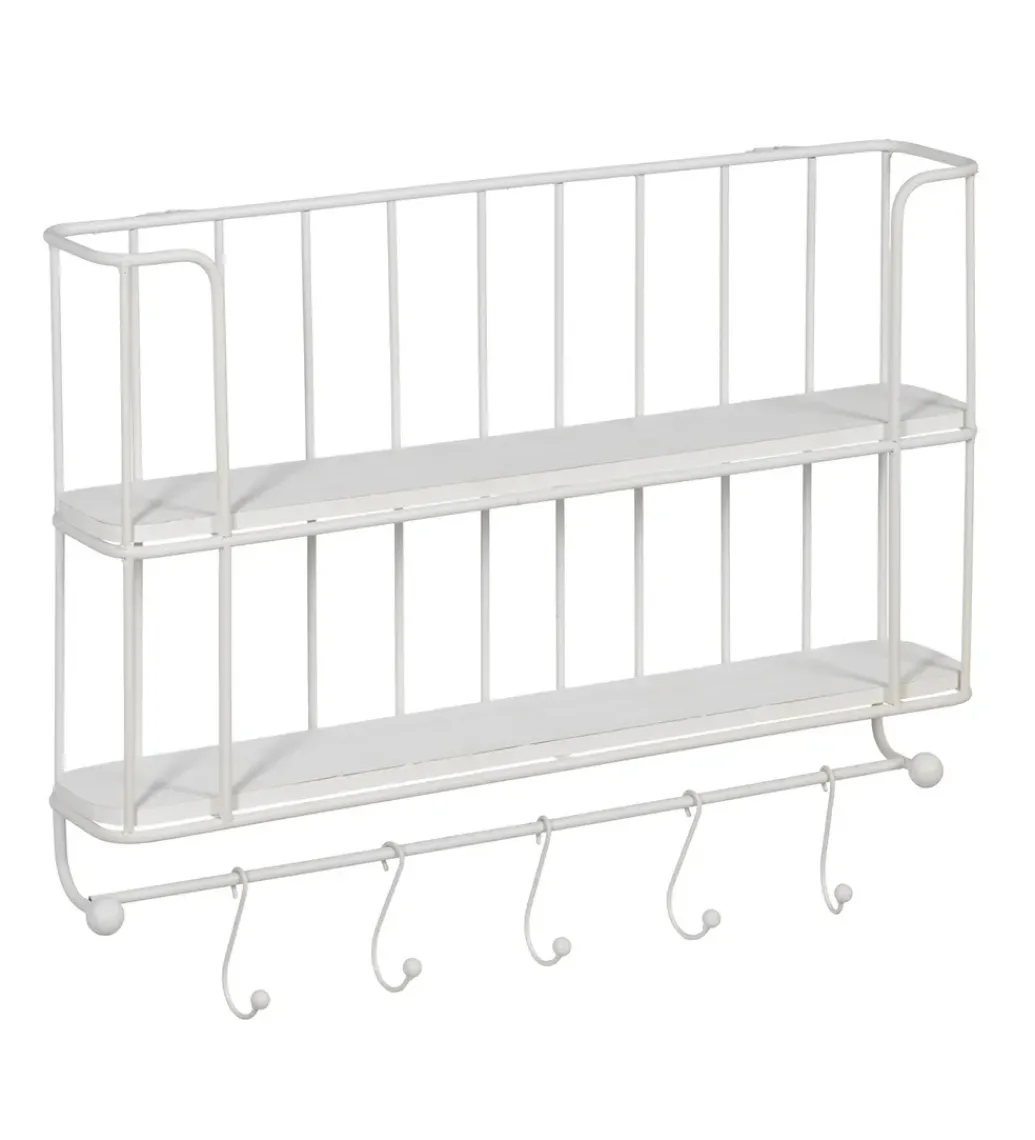 Półka z haczykami ANOER 66 cm biała*Zona-Design Discount