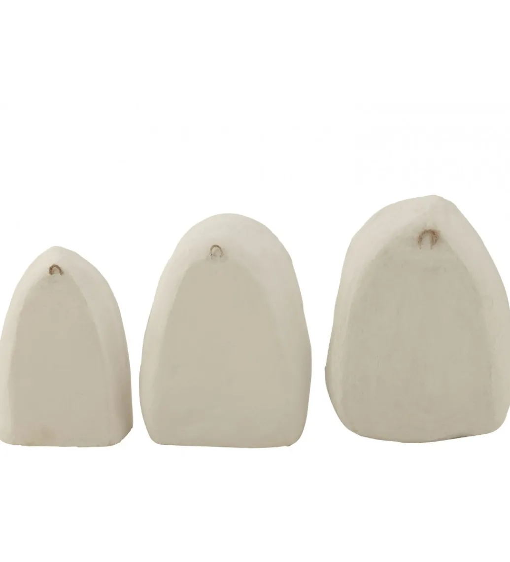 Półki Paper Mache set 3 białe*J-Line Discount