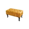 Podnóżek BRIGIDA Chesterfield musztardowy*Invicta Interior Outlet