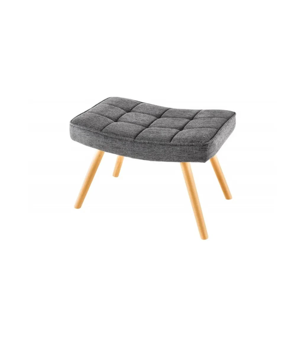 Podnóżek RAMIRO Scandinavia 60 cm szary*Invicta Interior - przedsprzedaż New