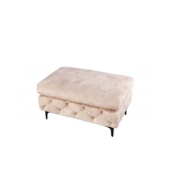 Podnóżek SOFIJA Modern Barock 92 cm beżowy*Invicta Interior Clearance