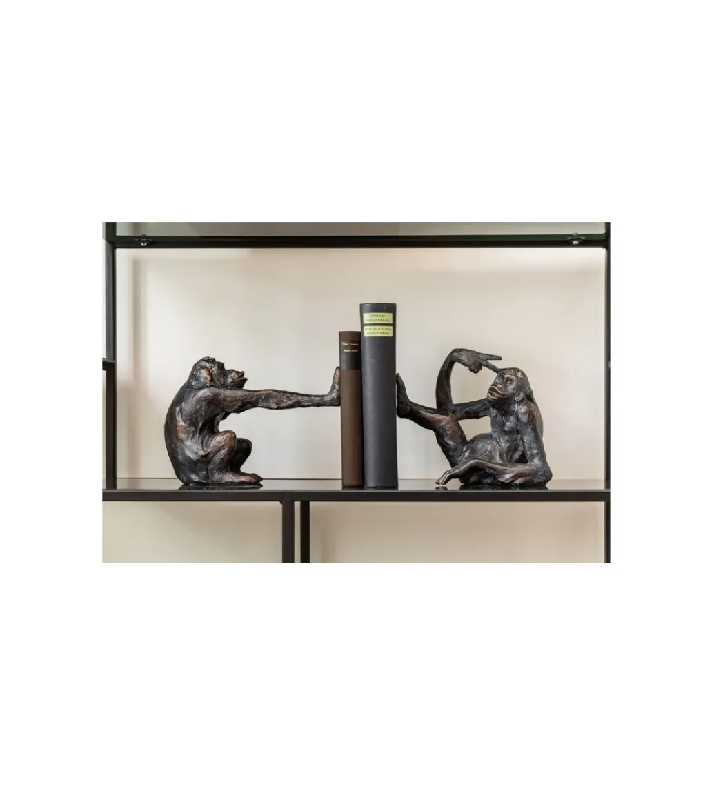 Podpory na książki Monkey set 2 ciemnobrązowe*KDesign Discount