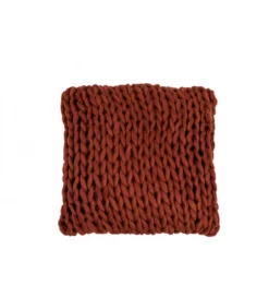 Poduszka Knitted  40 cm w odcieniach czerwonego*J-Line Best
