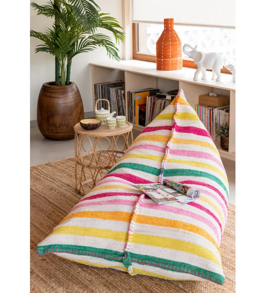 Pufa COCOON STRIPES 150 cm wielokolorowa*J-Line