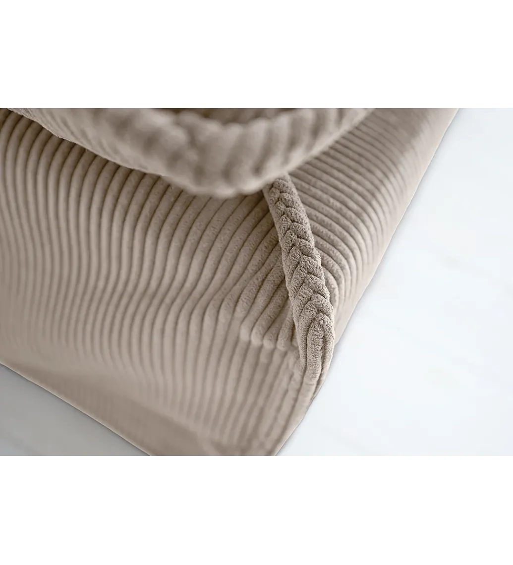 Pufa HEAVEN 100 cm cord beżowa*Invicta Interior