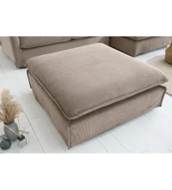 Pufa HEAVEN 100 cm cord beżowa*Invicta Interior