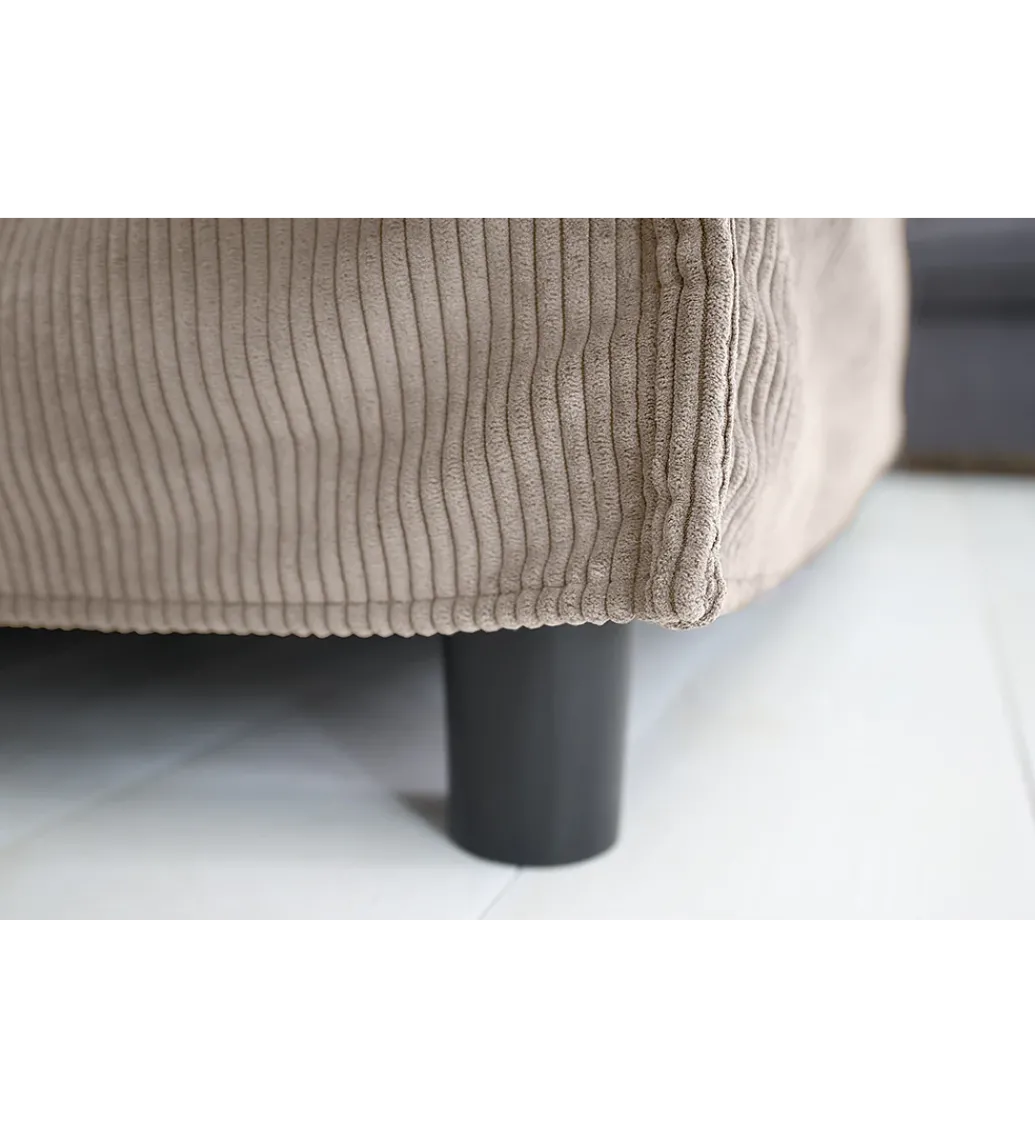 Pufa HEAVEN 100 cm cord beżowa*Invicta Interior