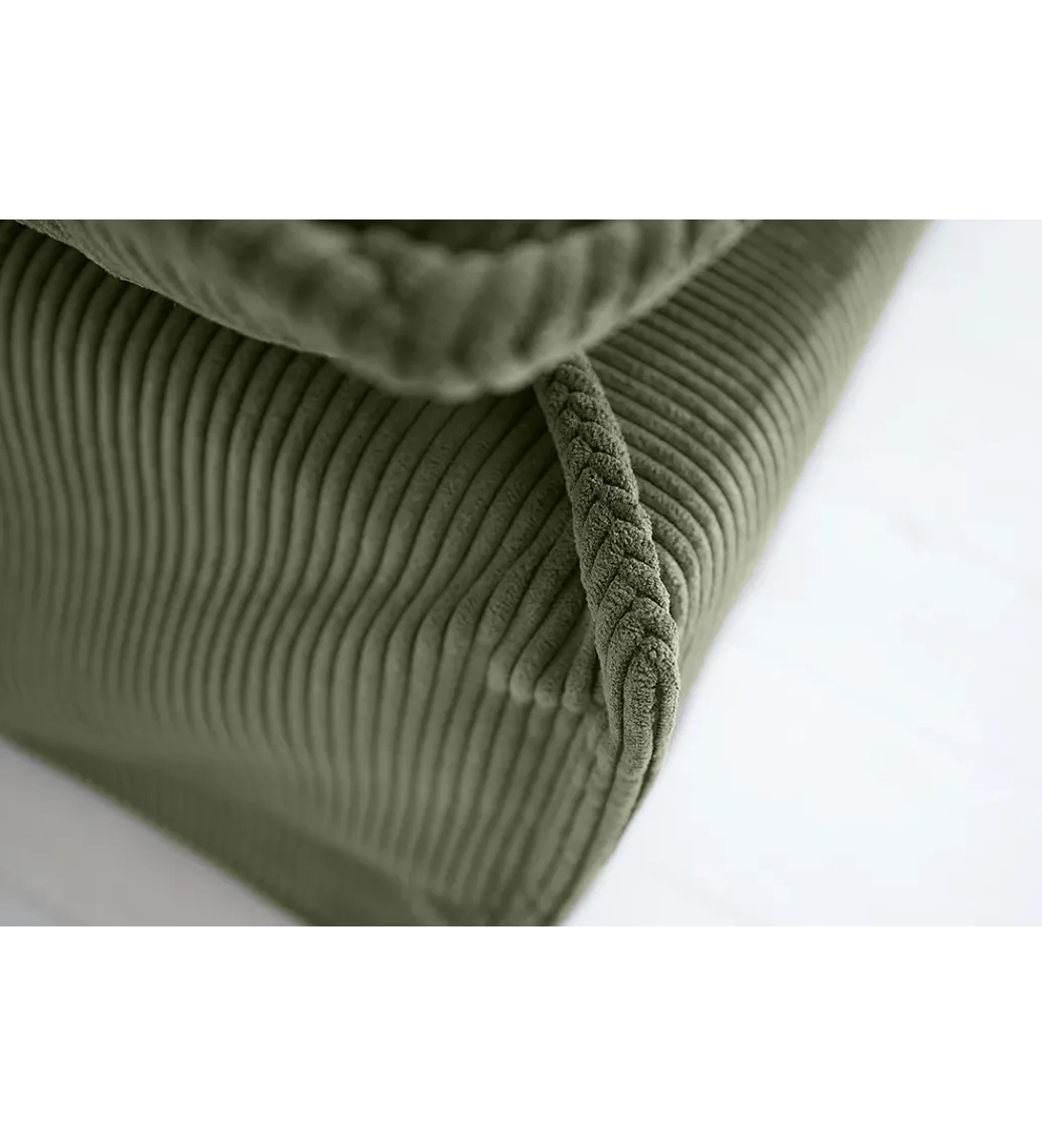 Pufa HEAVEN 100 cm cord zielona*Invicta Interior