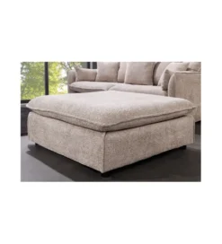Pufa HEAVENLY Heaven 100 cm Bouclé beżowa*Invicta Interior Sale