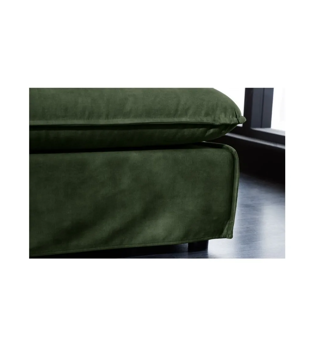 Pufa HEAVENLY Heaven 100 cm ciemnozielona*Invicta Interior Discount