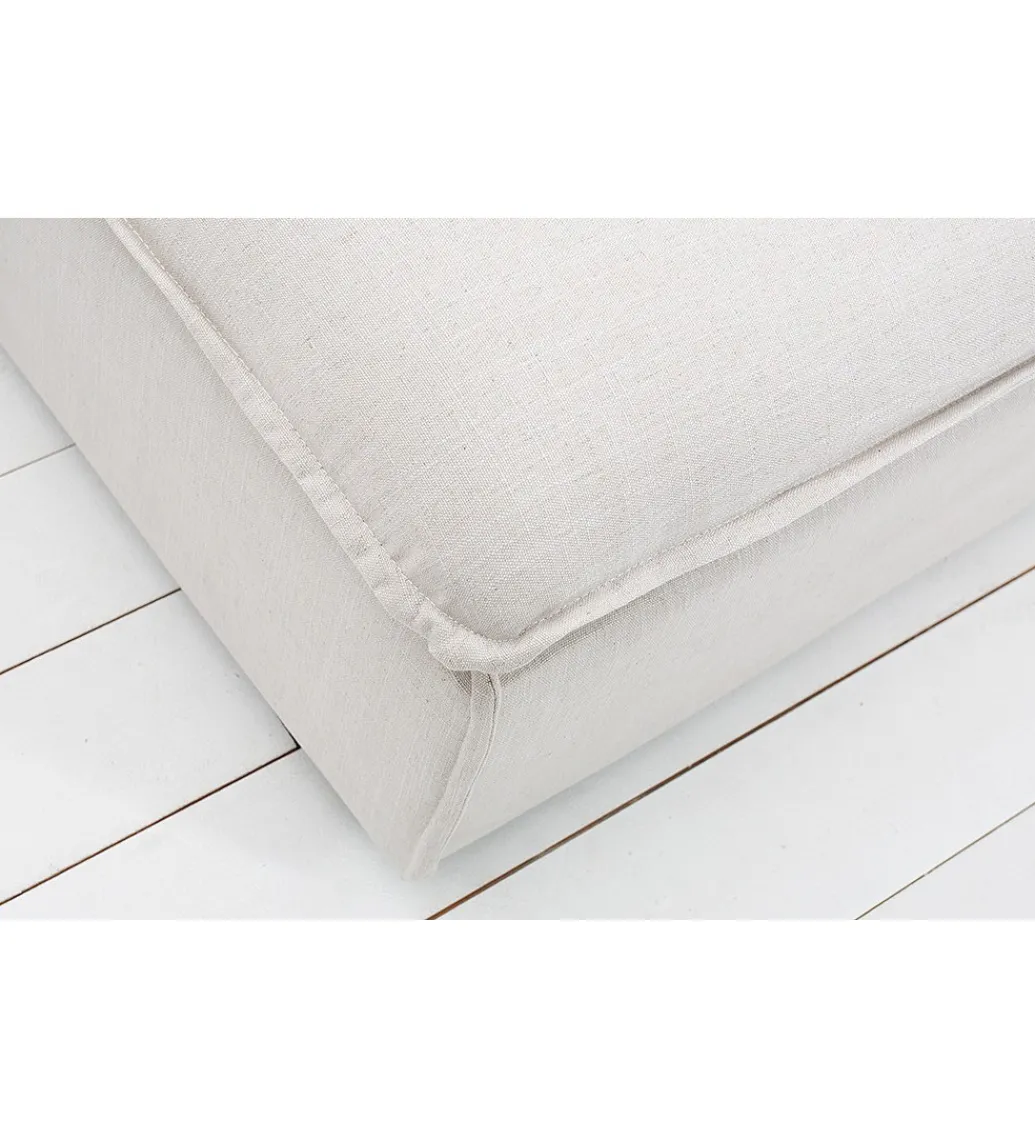 Pufa HEAVENLY Heaven 100 cm naturalny len*Invicta Interior Sale