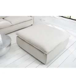 Pufa HEAVENLY Heaven 100 cm naturalny len*Invicta Interior Sale