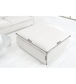 Pufa HEAVENLY Heaven 100 cm naturalny len*Invicta Interior Sale