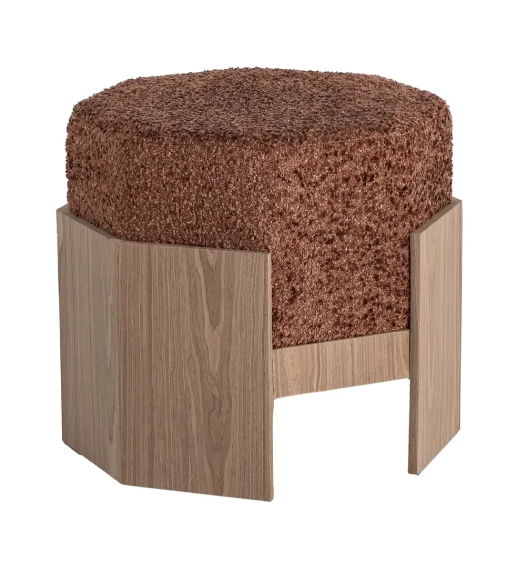 Pufa KRYSTEN 44 cm ceglasty*Zona-Design Discount