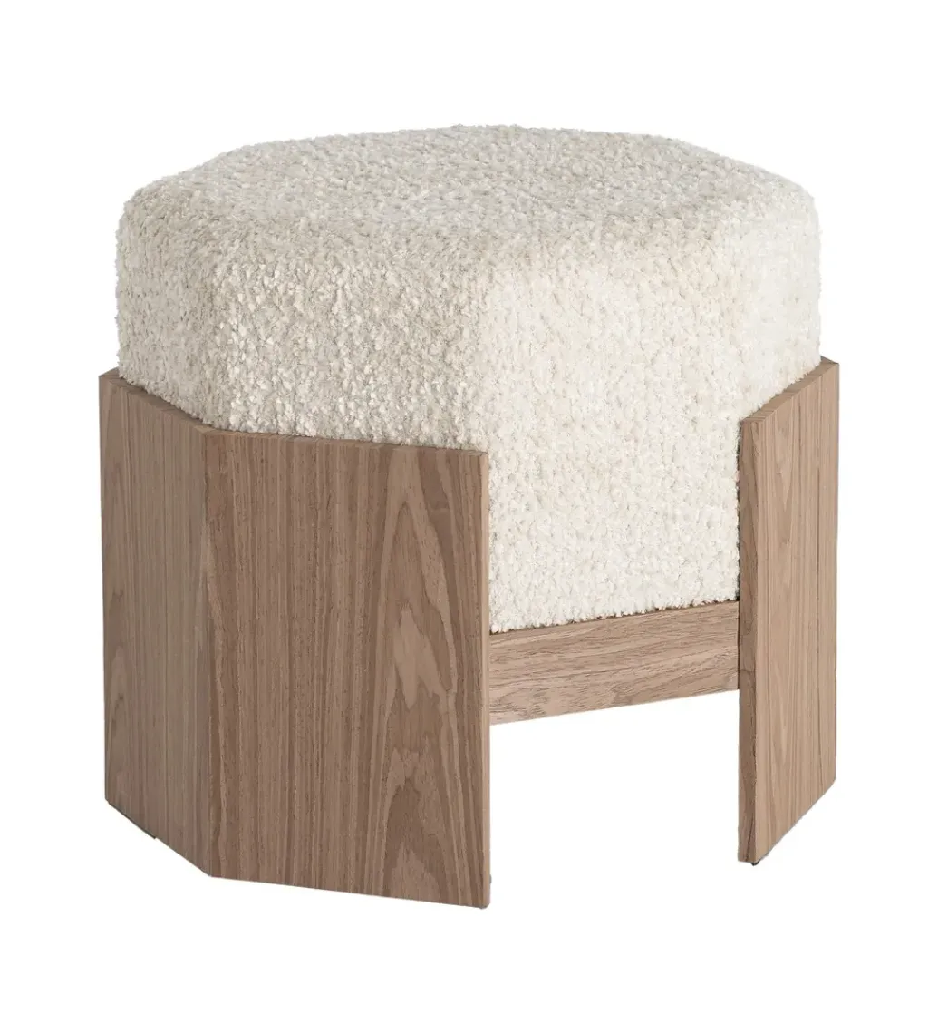 Pufa KRYSTEN 44 cm kremowa*Zona-Design Best