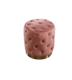 Pufa Modern Barock Chester pudrowy róż*Invicta Interior New