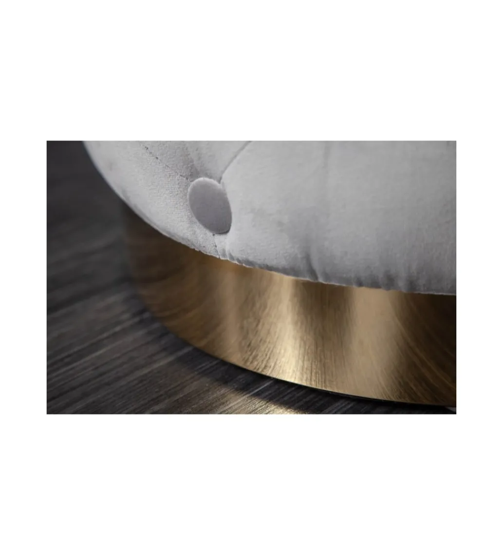 Pufa Modern Barock Chester szara*Invicta Interior Discount