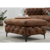 Pufa MODERN BAROCK 90 cm antyczny brąz*Invicta Interior Online