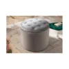 Pufa Modern Barock 50 Cm srebrnoszara*Invicta Interior Discount