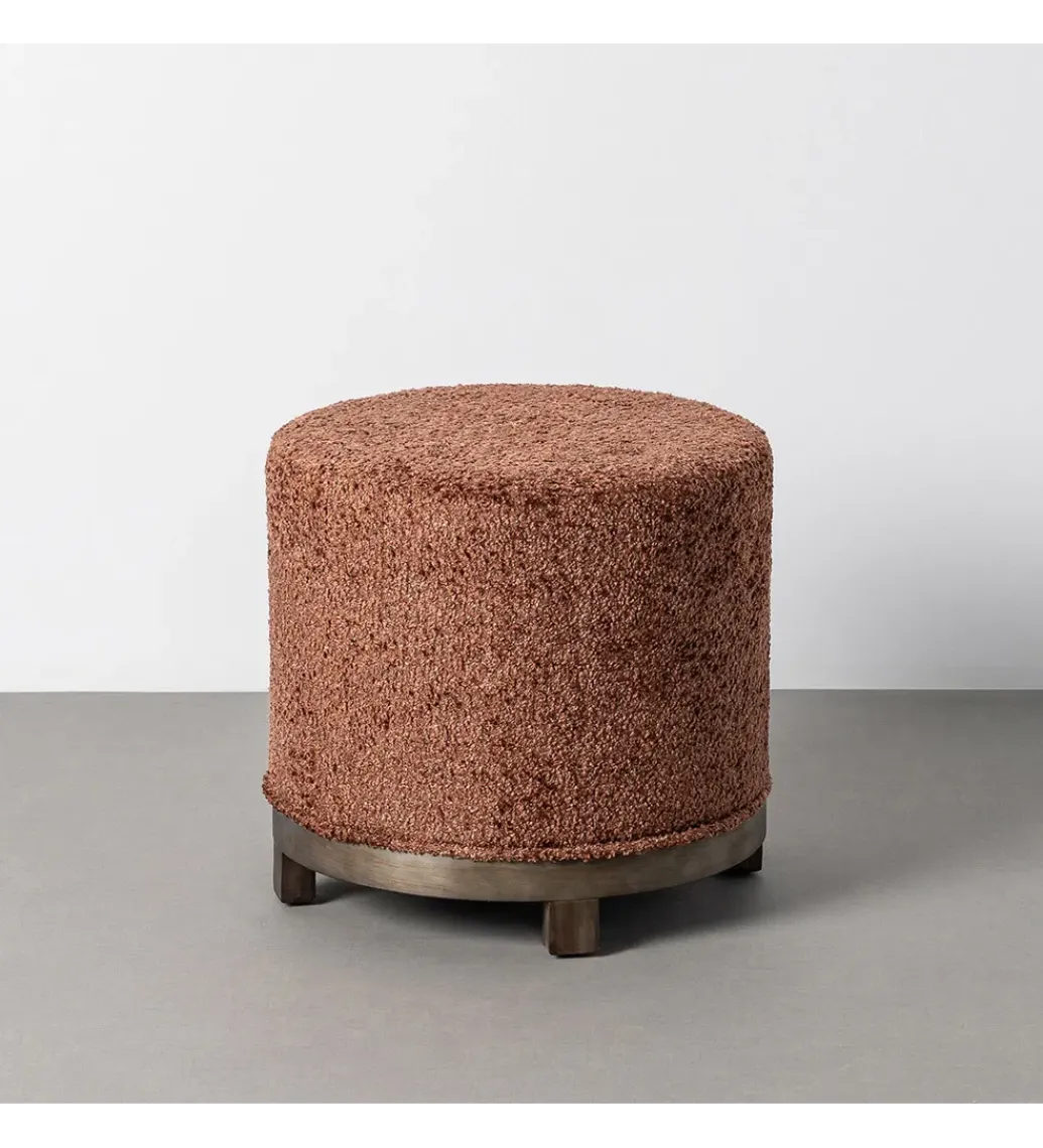 Pufa obrotowa GIRATORIO 47 cm ceglasta*Zona-Design Online