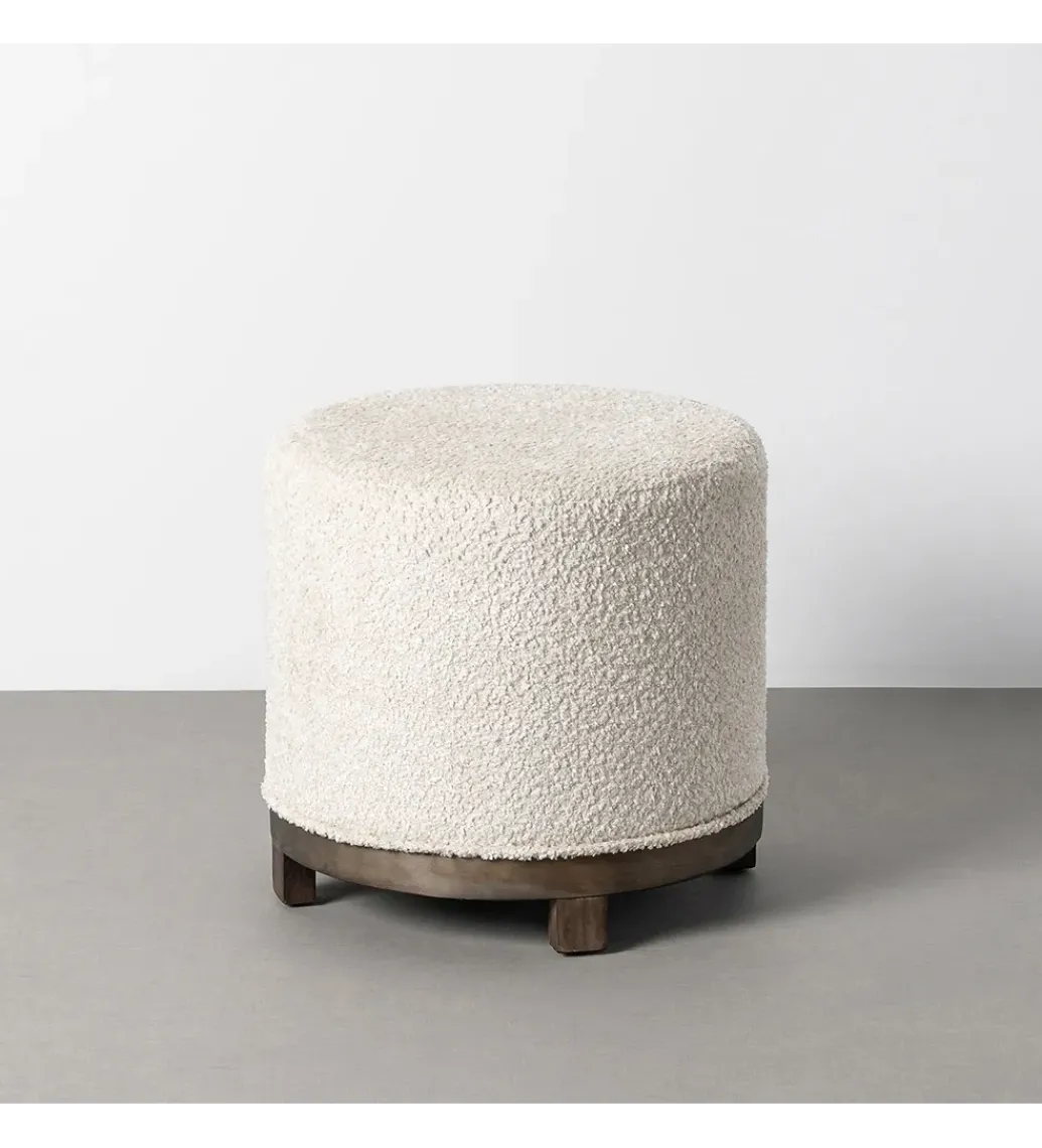 Pufa obrotowa GIRATORIO 47 cm kremowa*Zona-Design New