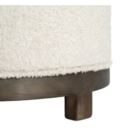Pufa obrotowa GIRATORIO 47 cm kremowa*Zona-Design New