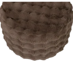 Pufa OLVEN 60 cm puchata brązowa*WOOOD Sale
