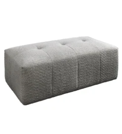 Pufa ROYAL 120 cm bouclé szara*Invicta Interior New